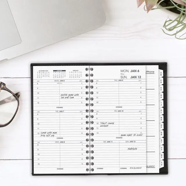 Alt view image 2 of 7 - At-A-Glance Compact Weekly Appointment Book 6 1/4 x 3 1/4 Black 2026 7000805