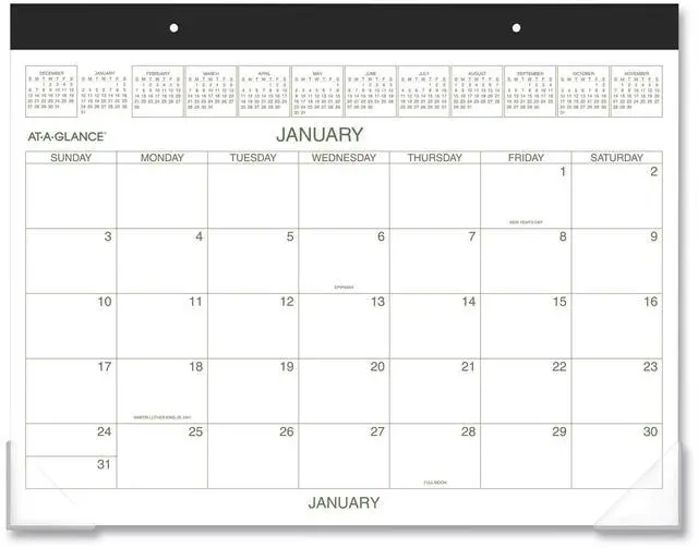 Main image of At-A-Glance Two-Color Desk Pad 22x17 2026