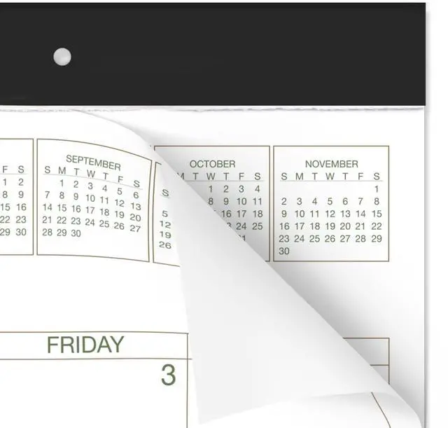 Alt view image 5 of 7 - At-A-Glance Two-Color Desk Pad 22x17 2026