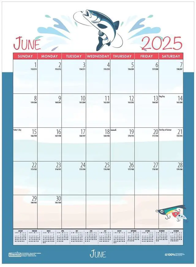 Alt view image 5 of 7 - House of Doolittle 100% Recycled Seasonal Wall Calendar 12x16.5 2026