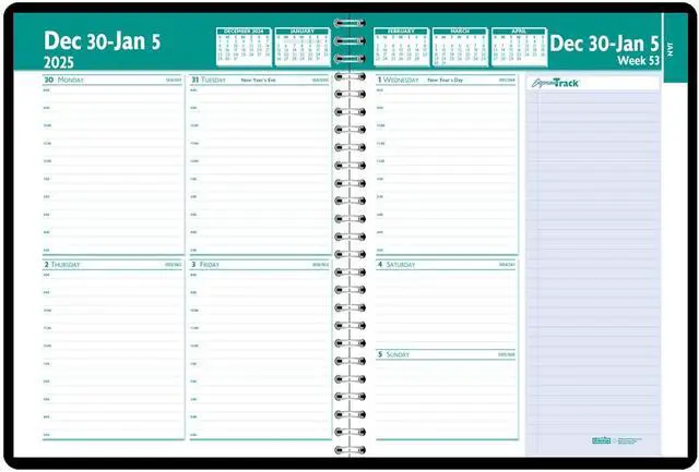 Alt view image 2 of 7 - House of Doolittle Recycled Appointment Book 11 X 8.5 Black 2026