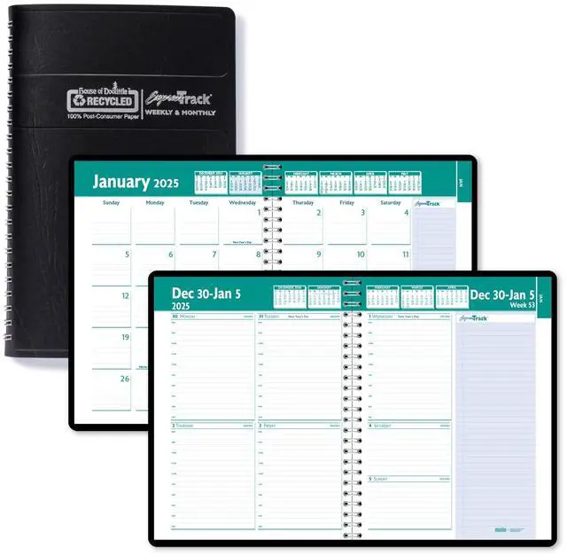 Alt view image 7 of 7 - House of Doolittle Recycled Appointment Book 11 X 8.5 Black 2026