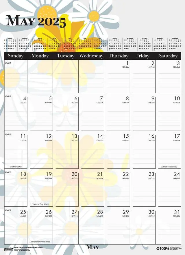 Alt view image 5 of 7 - House of Doolittle Wild Flower Wall Calendar 12x16.5 Wild Flowers 2026