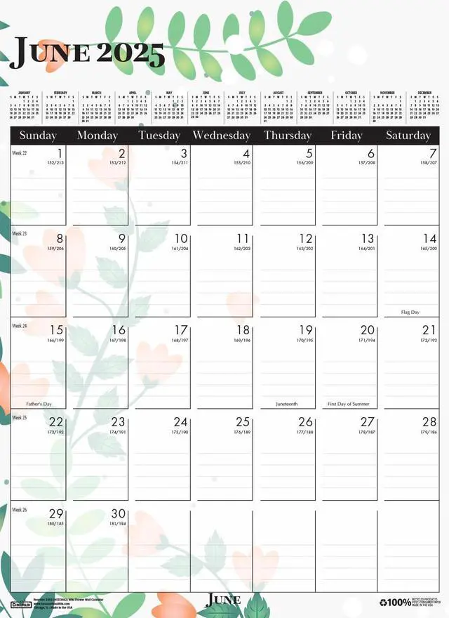 Alt view image 6 of 7 - House of Doolittle Wild Flower Wall Calendar 12x16.5 Wild Flowers 2026