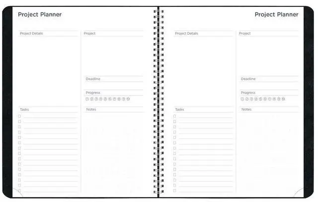 Alt view image 7 of 7 - Blueline Academic Monthly Planner 11 x 8.5 Black 2025 to 2026 CA701BLK