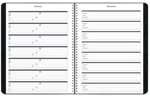 Alt view image 5 of 7 - Blueline Academic Monthly Planner 11 x 8.5 Black 2025 to 2026 CA701BLK