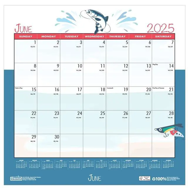 Alt view image 6 of 7 - House of Doolittle 100% Recycled Seasonal Wall Calendar 12 x 12 2026 338
