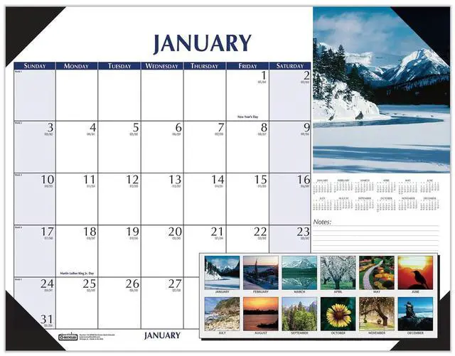 Main image of House of Doolittle Earthscapes Scenic Desk Pad Calendar 22 x 17 2026 147