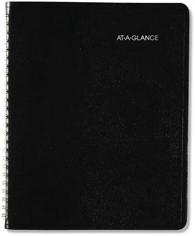 Main image of At-A-Glance Open-Schedule Weekly Appointment Book 8.75x6 7/8 Black 2026 G53500
