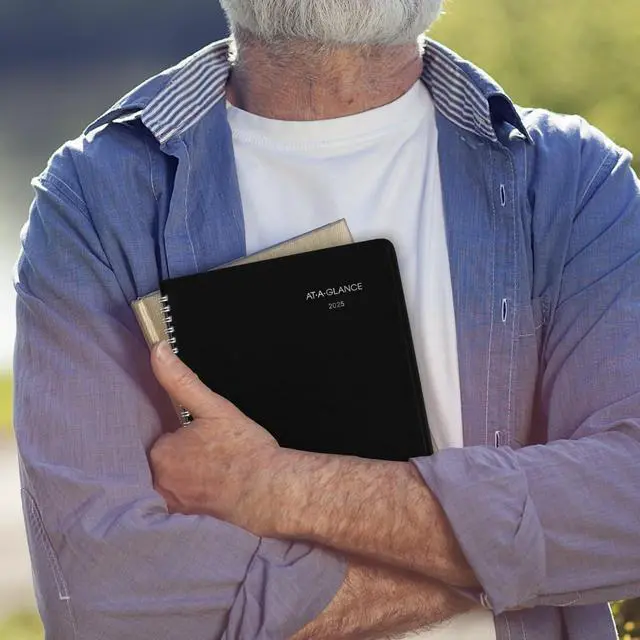 Alt view image 4 of 7 - At-A-Glance Open-Schedule Weekly Appointment Book 8.75x6 7/8 Black 2026 G53500