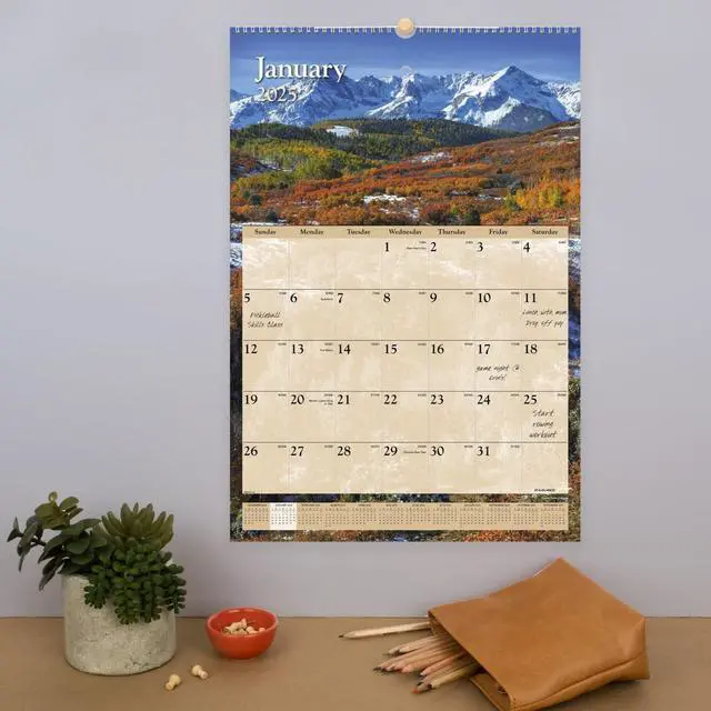 Alt view image 3 of 7 - AT-A-GLANCE® 2026 Scenic Monthly Wall Calendar, Large, 15 1/2" x 22 3/4"