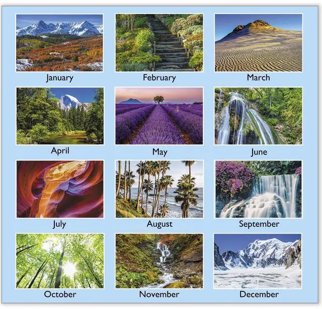 Alt view image 4 of 7 - AT-A-GLANCE® 2026 Scenic Monthly Wall Calendar, Large, 15 1/2" x 22 3/4"