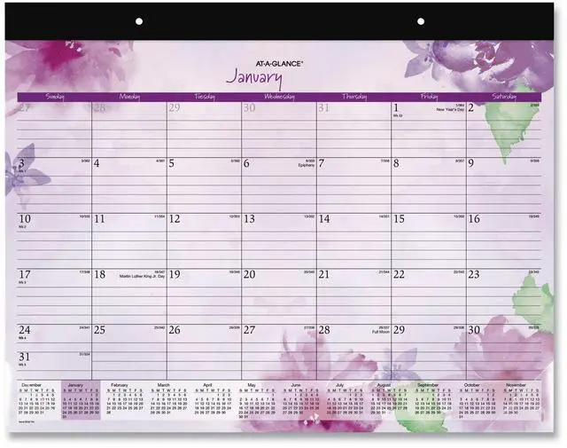 Main image of AT-A-GLANCE® Beautiful Day 2026 Monthly Desk Pad Calendar, Standard, 21 3/4" x 17"