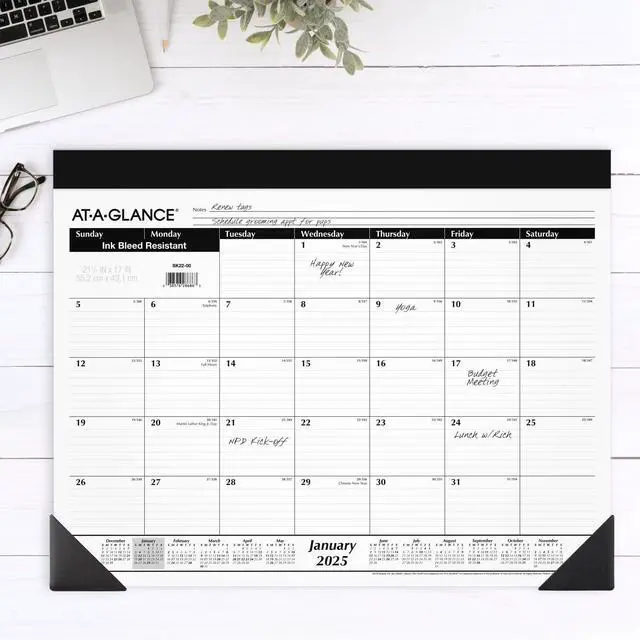 Alt view image 3 of 5 - AT-A-GLANCE® 2026 Monthly Desk Pad Calendar, Standard, 21 3/4" x 17"