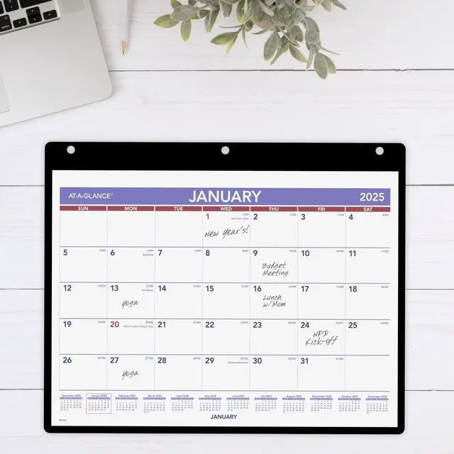 Alt view image 3 of 7 - AT-A-GLANCE® 2026 Monthly Desk Wall Calendar with Jacket, Small, 11" x 8"