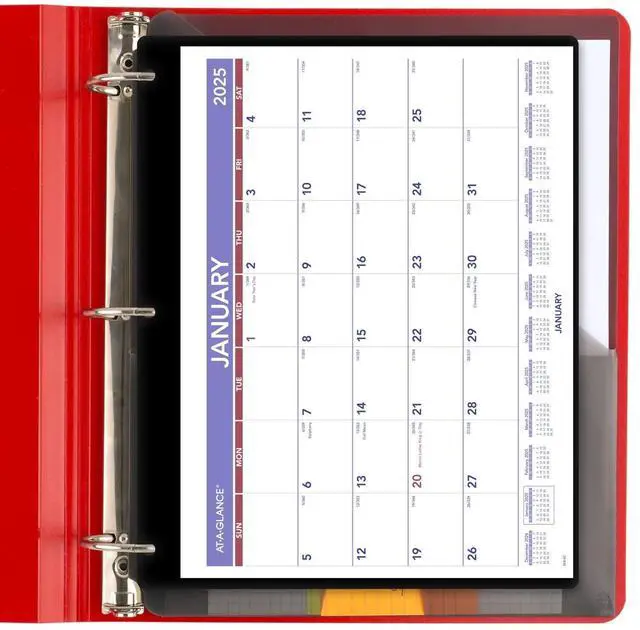 Alt view image 4 of 7 - AT-A-GLANCE® 2026 Monthly Desk Wall Calendar with Jacket, Small, 11" x 8"