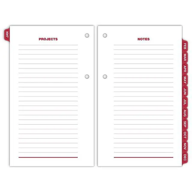Alt view image 2 of 6 - At-A-Glance Two-Color Desk Calendar Refill 3 1/2 x 6 2026 E01750