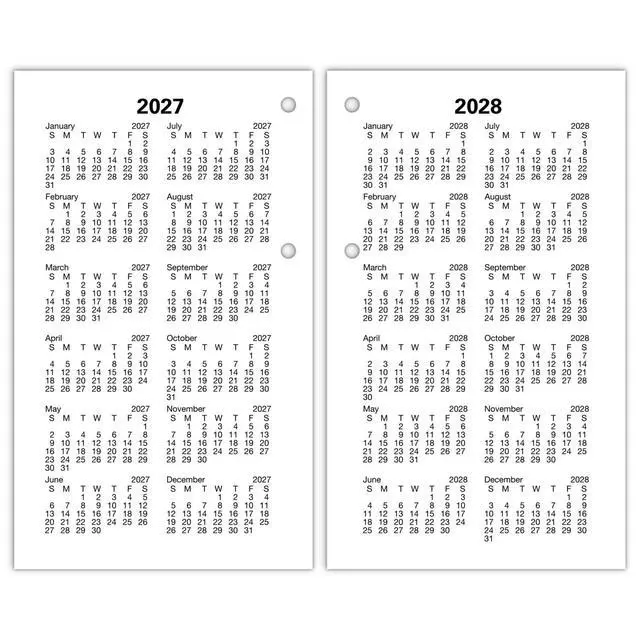 Alt view image 5 of 6 - At-A-Glance Two-Color Desk Calendar Refill 3 1/2 x 6 2026 E01750