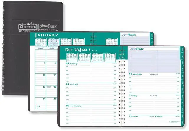 Main image of House of Doolittle Recycled Appointment Book 11 X 8.5 Black 2026