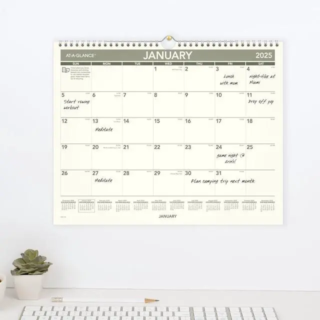 Alt view image 2 of 7 - AT-A-GLANCE® 2026 Recycled Monthly Wall Calendar, Medium, 15" x 12"