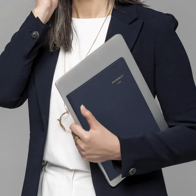 Alt view image 4 of 7 - AT-A-GLANCE® 2026 Weekly Appointment Book Planner, Navy, Large, 8 1/4" x 11"