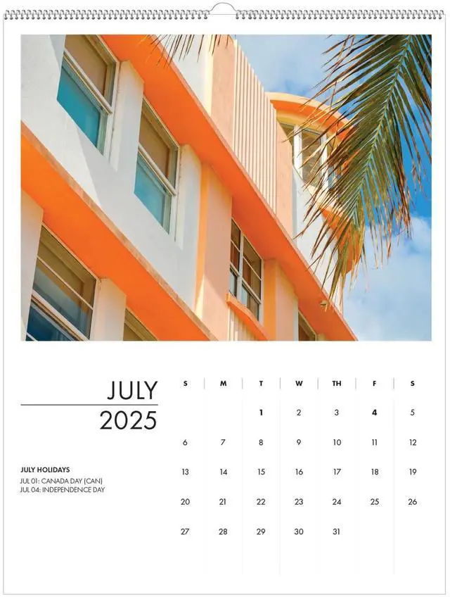 Alt view image 7 of 7 - 100% Recycled Abstract Architecture Photos Wall Calendar 14 x 11 White Sheets 12-Month Jan-Dec: 2026 315