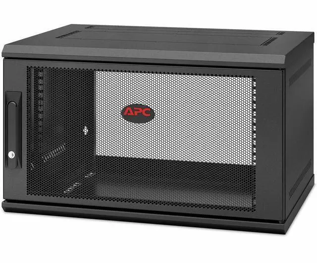 Alt view image 5 of 9 - APC by Schneider Electric NetShelter WX 6U Single Hinged Wall-mount Enclosure