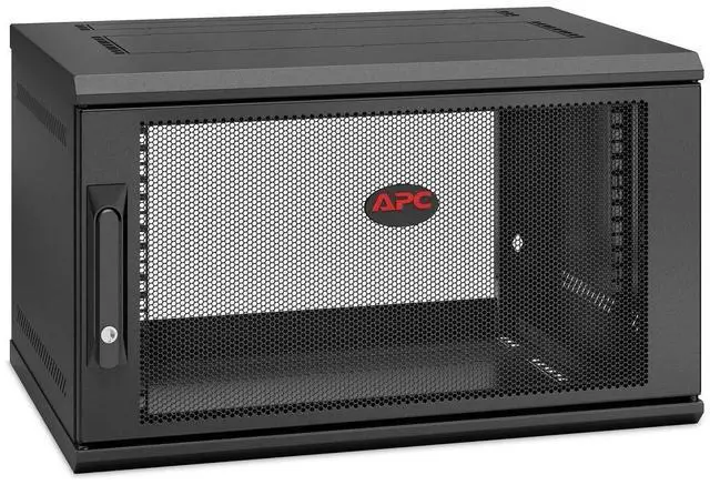 Alt view image 6 of 9 - APC by Schneider Electric NetShelter WX 6U Single Hinged Wall-mount Enclosure