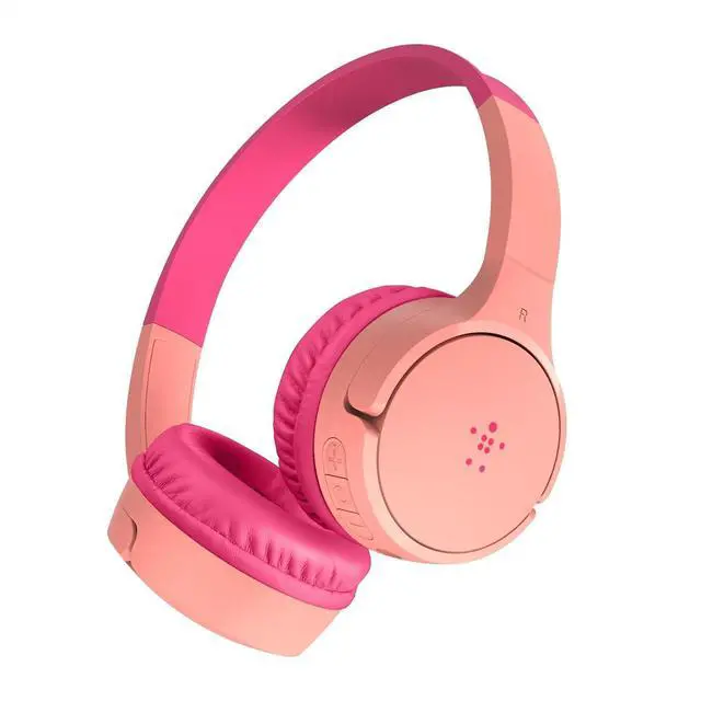 Main image of Belkin SoundForm Mini Wireless On-Ear Headphones for Kids Pink AUD001BTPKV3