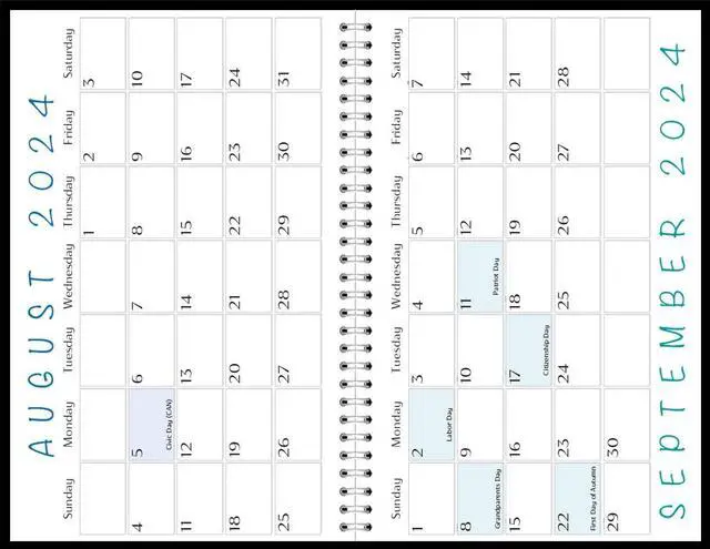 Alt view image 2 of 7 - Recycled Academic Weekly/Monthly Appointment Planner 8x5 Black Cover 2025-2026