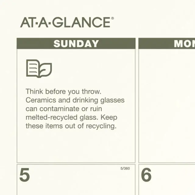 Alt view image 3 of 7 - AT-A-GLANCE® 2026 Recycled Monthly Desk Pad Calendar, Standard, 22" x 17"