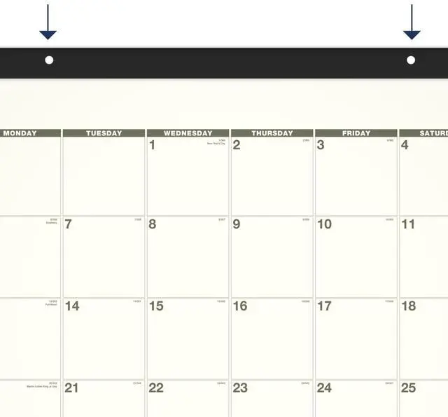 Alt view image 4 of 7 - AT-A-GLANCE® 2026 Recycled Monthly Desk Pad Calendar, Standard, 22" x 17"