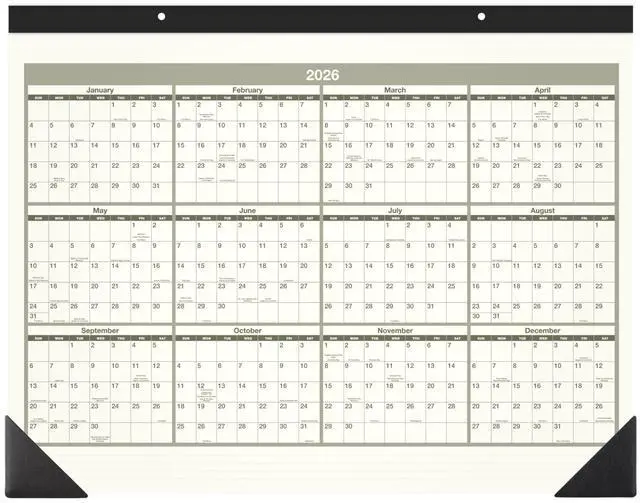 Alt view image 7 of 7 - AT-A-GLANCE® 2026 Recycled Monthly Desk Pad Calendar, Standard, 22" x 17"
