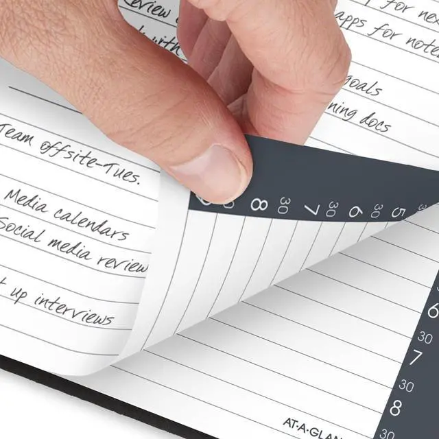 Alt view image 3 of 7 - At-A-Glance Daily Appointment Book with 30-Minute Appointments 8x5 White 2026