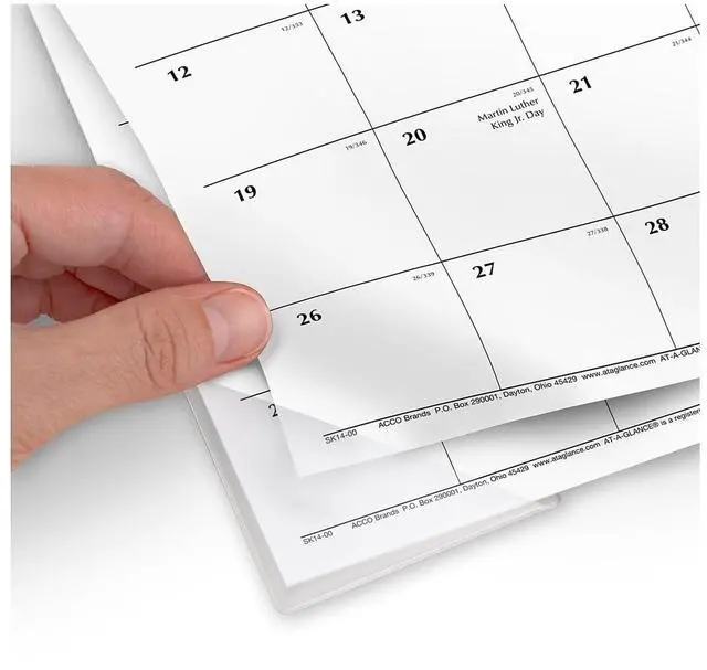 Alt view image 3 of 7 - AT-A-GLANCE® 2026 Monthly Desk Pad Calendar, Compact, 17 3/4" x 11"