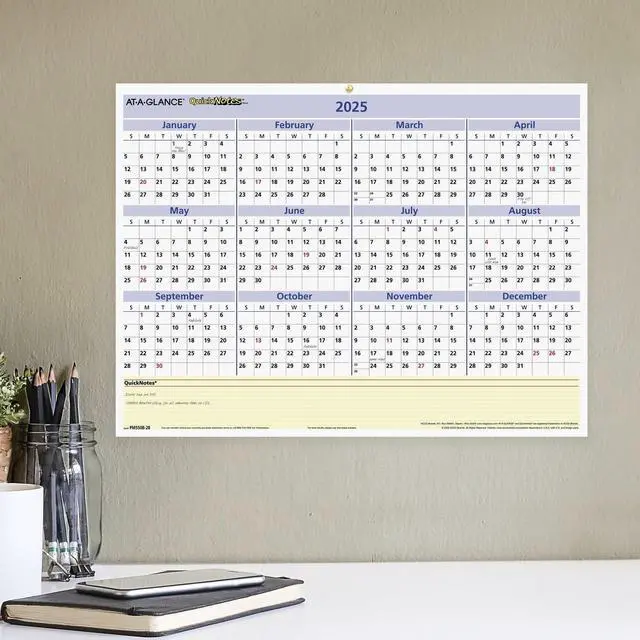 Alt view image 2 of 5 - At-A-Glance QuickNotes Mini Erasable Wall Planner 16x12 2026 PM550B28