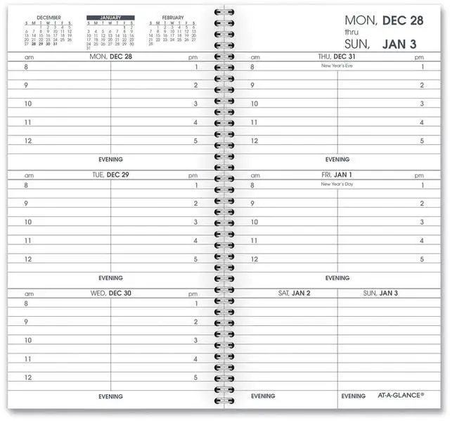 Main image of At-A-Glance Weekly Appointment Book Refill 6 1/4 x 3 1/4 2026 7090410