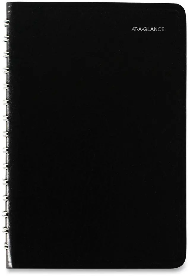Main image of At-A-Glance Daily Appointment Book with Open Scheduling 8x5 2026 Black SK4600