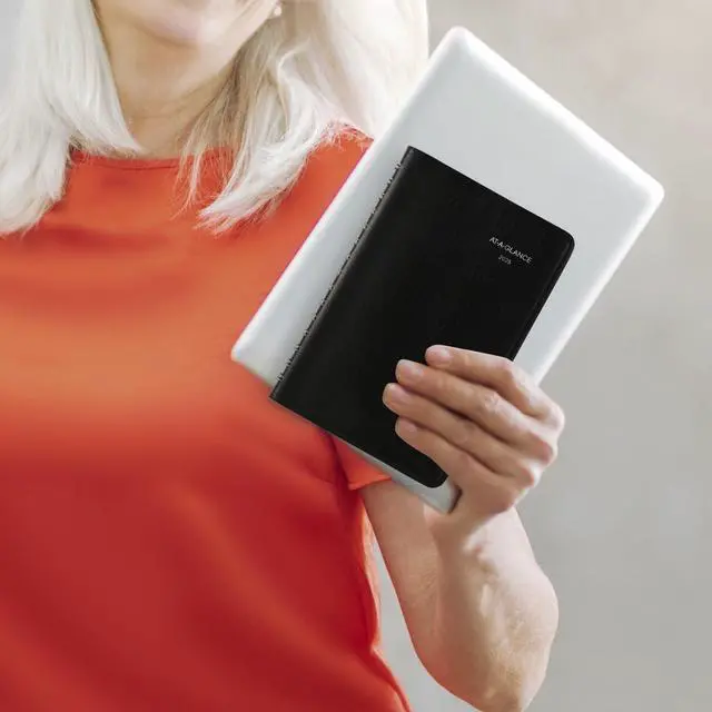 Alt view image 3 of 7 - At-A-Glance Daily Appointment Book with Open Scheduling 8x5 2026 Black SK4600