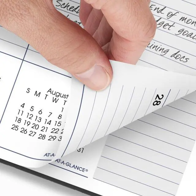 Alt view image 3 of 7 - AT-A-GLANCE® DayMinder® Academic 2025-2026 Weekly Monthly Appointment Book Planner, Charcoal, Large, 8 1/2" x 11"