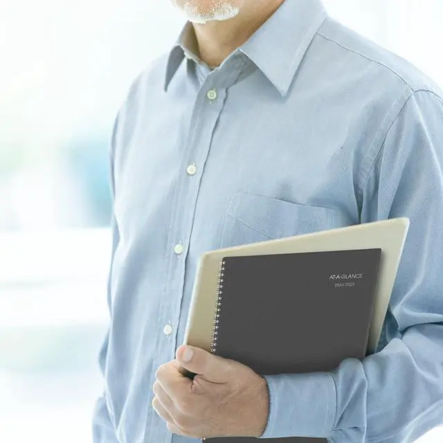 Alt view image 2 of 7 - AT-A-GLANCE® DayMinder® Academic 2025-2026 Weekly Monthly Appointment Book Planner, Charcoal, Large, 8 1/2" x 11"