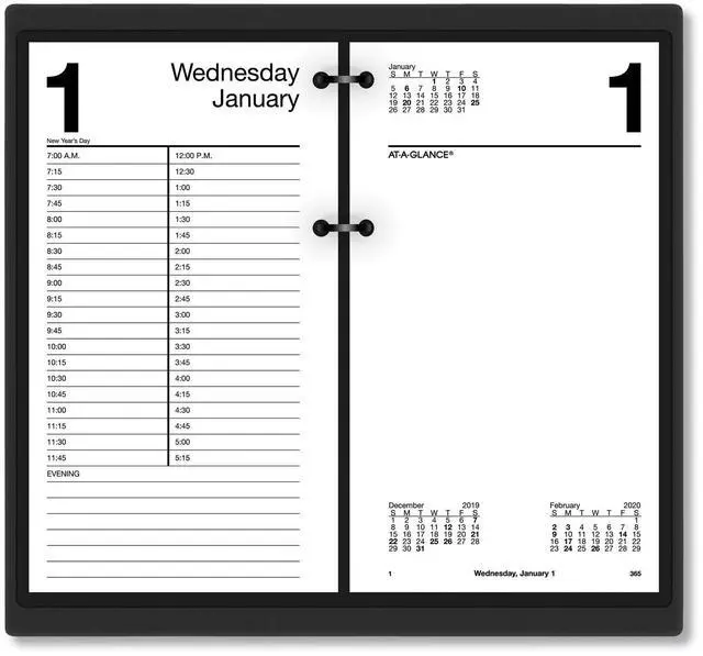 Main image of AT-A-GLANCE® 2026 Daily Loose-Leaf Desk Calendar Refill, Standard, 4 1/2" x 8"