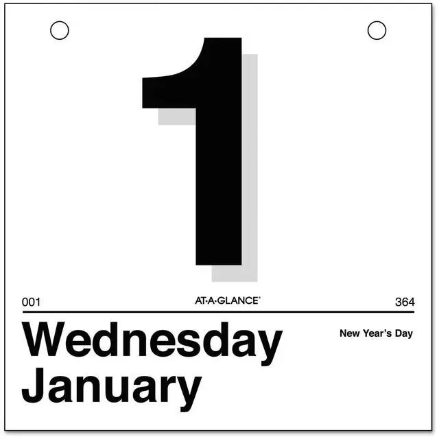 Main image of AT-A-GLANCE® 2026 Today Is" Daily Wall Calendar Refill, Small, 6" x 6"