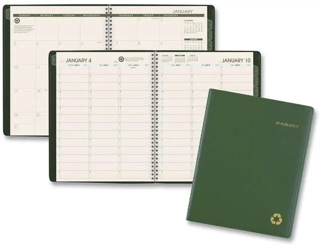 AT-A-GLANCE® Recycled Weekly Monthly Appointment Books, 70950G6026