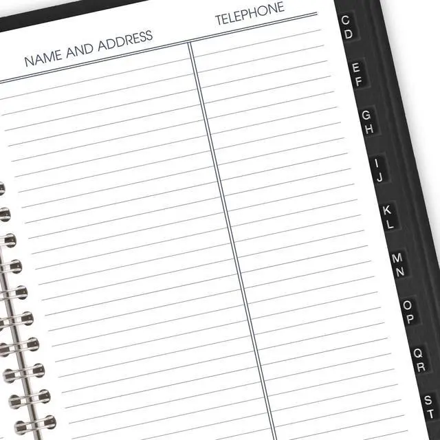 Alt view image 5 of 7 - At-A-Glance Block Format Weekly Appointment Book 8x4 7/8 Black 2026