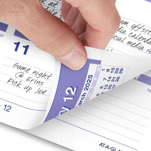 Alt view image 2 of 6 - AT-A-GLANCE® FLIP-A-WEEK® 2026 Weekly Desk Calendar Refill, Small, 5 1/2" x 7"