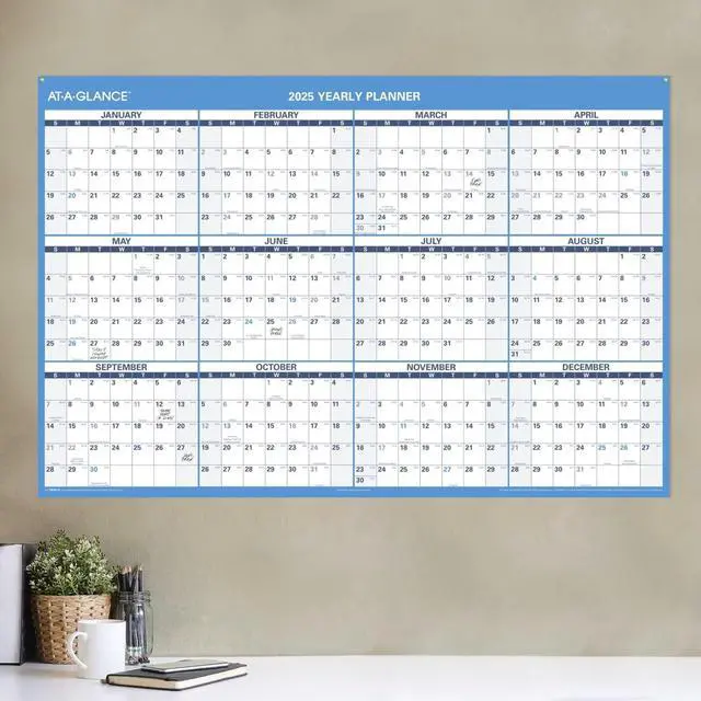Alt view image 2 of 5 - AT-A-GLANCE® 2026 Horizontal Reversible Erasable Wall Calendar, Extra Large, 48" x 32"