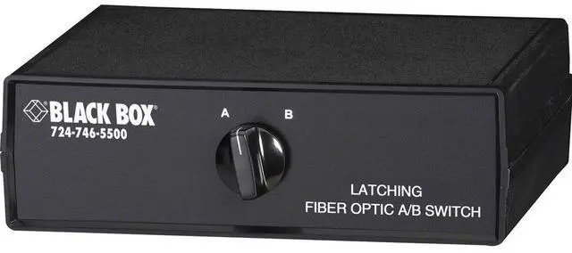 Main image of Black Box Fiber Optic A/B Desktop Switch Latching with SC Single-Mode Connectors