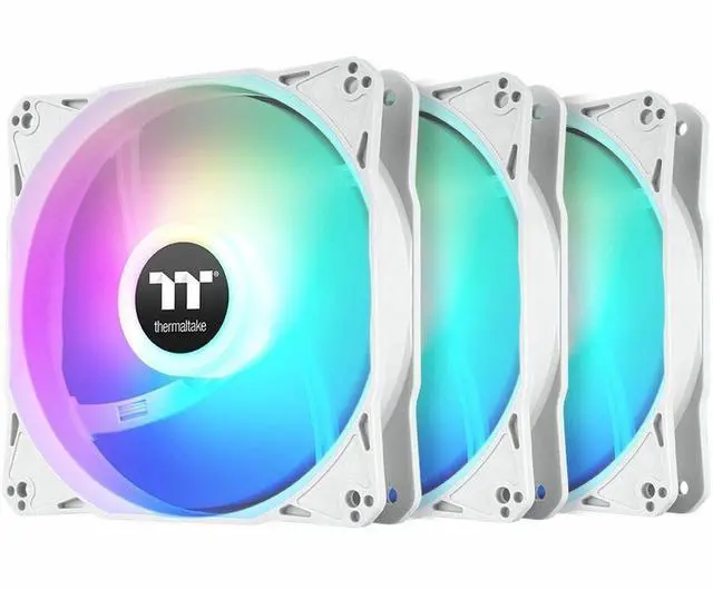 Main image of Thermaltake LE120 ARGB PWM Fan White (3 Pack)