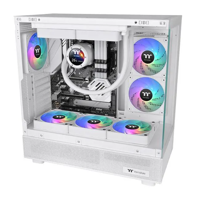 Alt view image 6 of 13 - Thermaltake CT120 EX Reverse ARGB Sync PC Cooling Fan White, 3 Pack